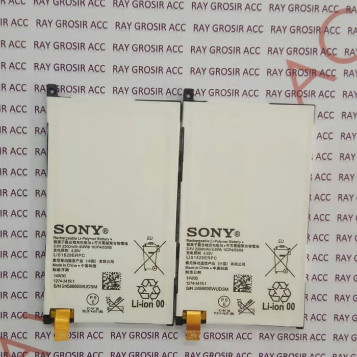 Baterai Original Sony Xperia Z1 mini Z1C SO-02F Z2 D5503 LIS1529ERPC