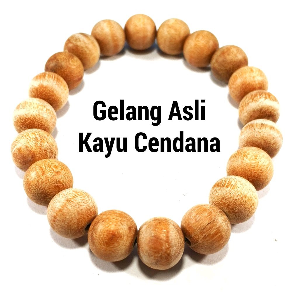 GELANG KAYU CENDANA ASLI 10MM DIJAMIN TERMURAH