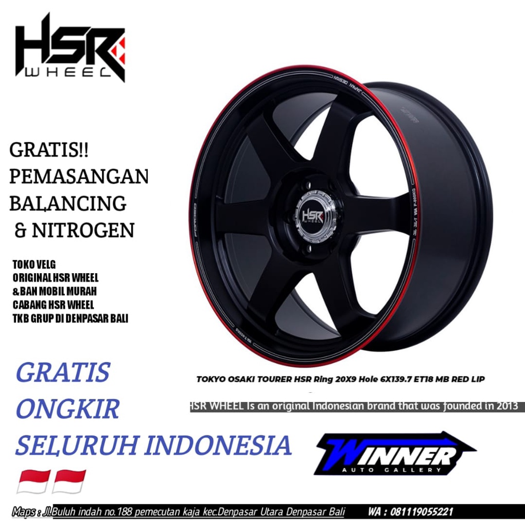 Velg Racing Look Ring 20 Pajero Sport Fortuner TRD Triton DB - HSR Tokyo Osaki
