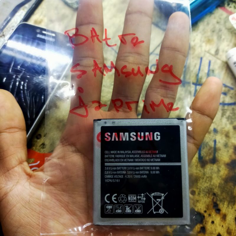 BATERAI SAMSUNG J2 PRIME/GRANDPRIME/J5 2015. ORIGINAL COPOTAN. MULUS.AWET.NORMAL