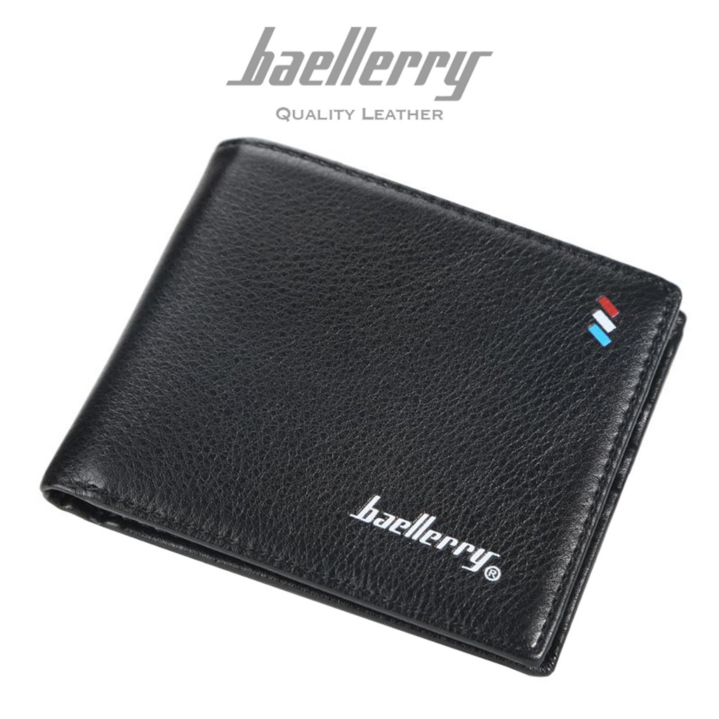 BAELLERRY D9160 Dompet Pria Bahan Kulit PU Leather Premium WATCHKITE WKOS