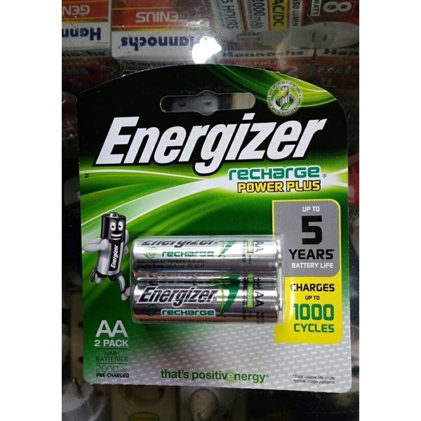 Baterai Charge ENERGIZER AA 2000 mAh NimH Isi 2 Pc