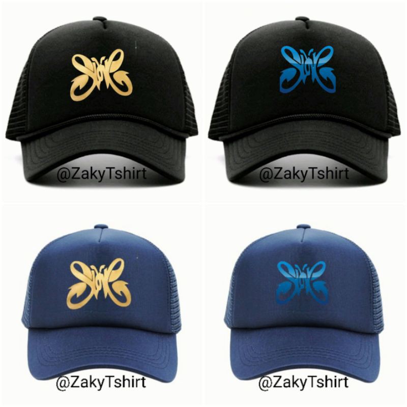 Topi Jaring Truker Logo Slank
