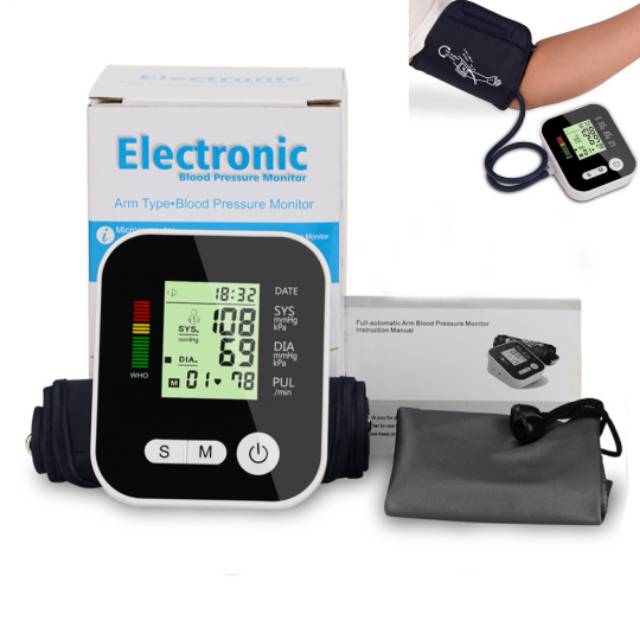 Tensimeter Pengukur Tekanan Darah Tensi Blood Pressure Monitor