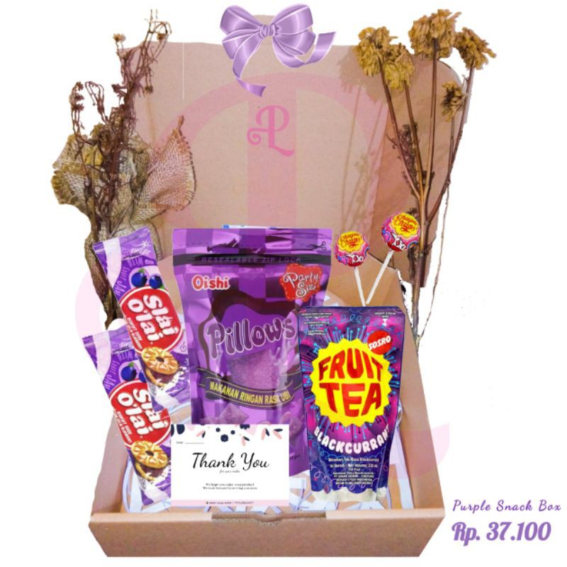 

Gift Box Snack Tema Ungu