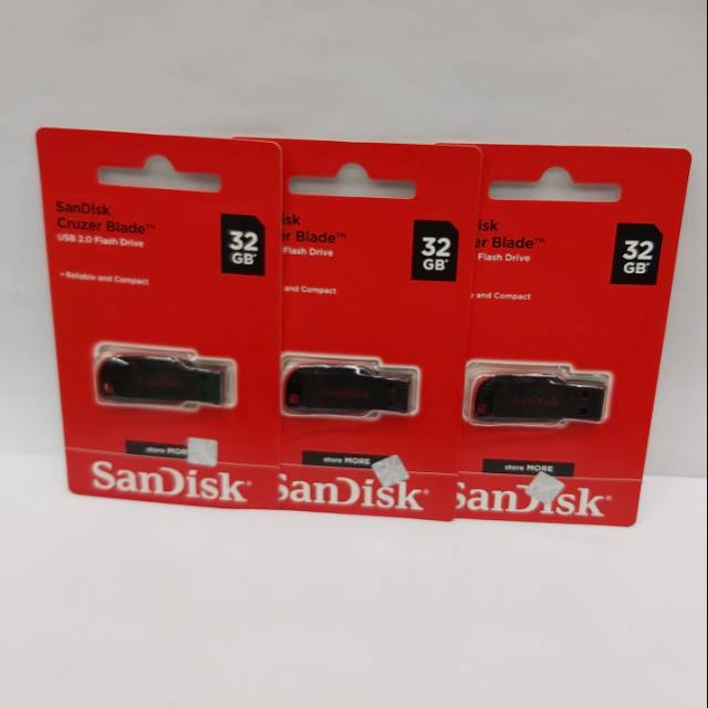 Flashdisk Sandisk Cruzer Blade  32 GB USB 2.0 Flash Drive