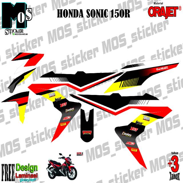 Decal Sticker Stiker Motor Sonic 150 R Full Body Shopee Indonesia