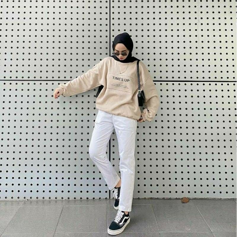 COD☑️Atasan Tangan Panjang Mangset/Blouse time'sUp/3ukuran/L.XL&amp;JUMBO/GoodQuality