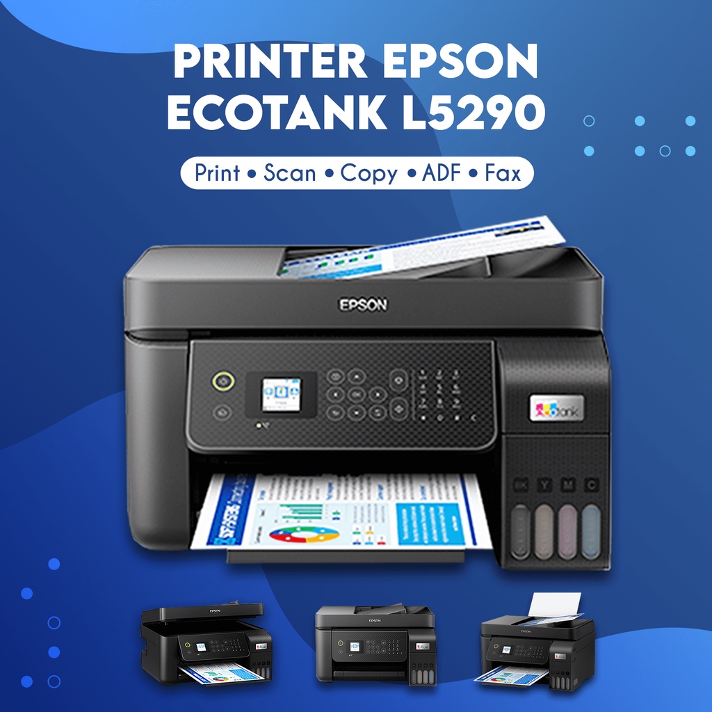 AIO Epsn L5290 L5296 Printer Print Scan Copy WiFi Pengganti L5190 ADF