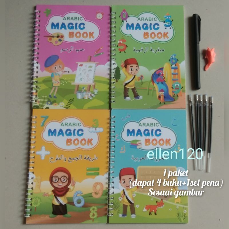 

READY STOK Sank Magic Book Hijaiyah / Buku Panduan Belajar TK / Buku Belajar Menulis TK