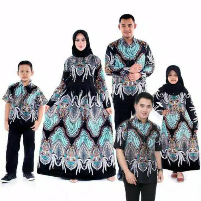 Batik Couple Keluarga Sania Ruffle Ori Ndoro Jowi Dnt Motif Madu Termurah Di Shopee