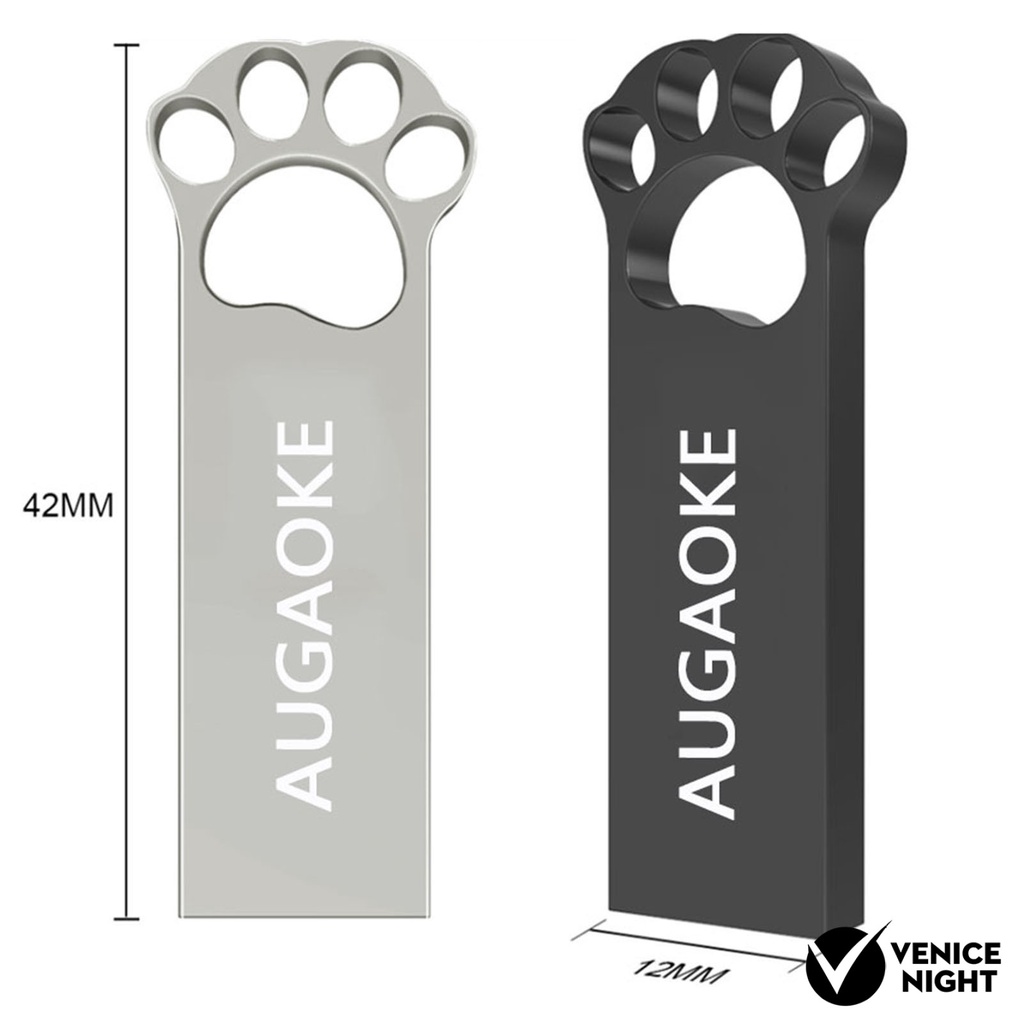 (SF) Augaoke 8 / 16 / 32 / 64 / 128GB Flashdisk USB 3.0 Bentuk Cakar Kucing Bahan Metal Untuk Mobil