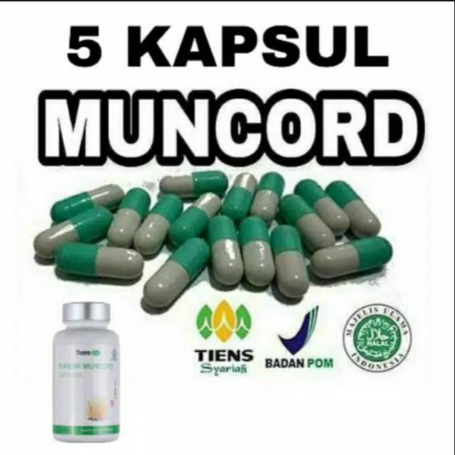 MUNCORD TIENS | HALAL DAN ORIGINAL | MuNCORD ECERAN 5 KAPSUL