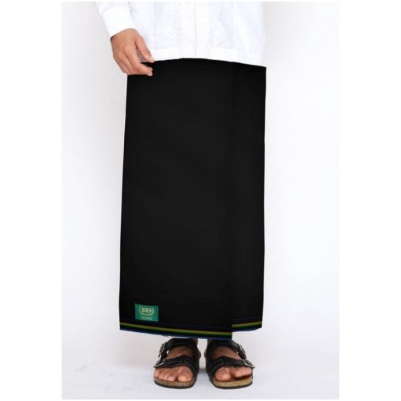 sarung bhs cosmo hitam tumpal kembang