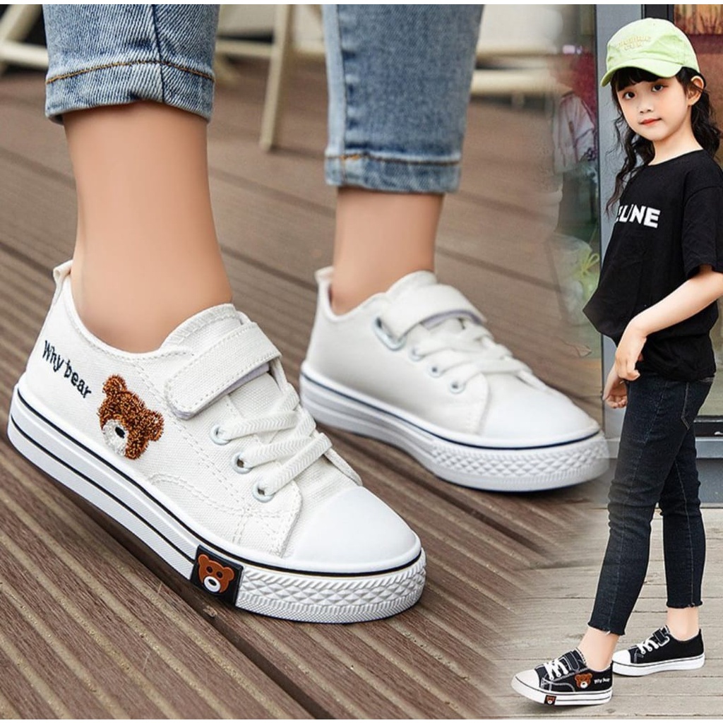 Sepatu Sneakers Anak Laki2 Dan Perempuan Pengikat Velcro Casual AS175