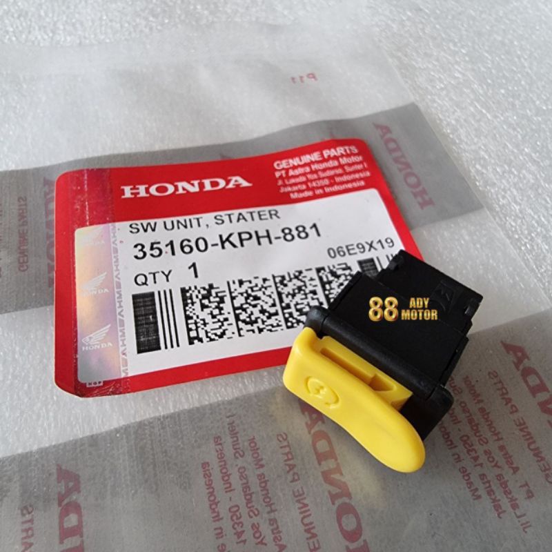 Saklar / Tombol Starter KPH Karisma, Supra X 125, Kirana, Revo, Vario 110 Karbu Ahm Honda
