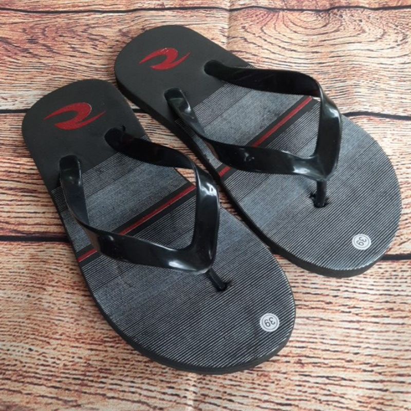 SANDAL JEPIT PRIA MOTIF RCL GARIS MERAH