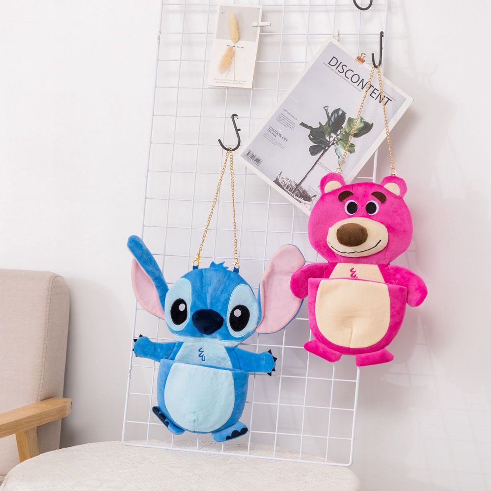 KERANJANG PENYIMPANAN BONEKA WINNIE THE POOH STITCH CHIP DALE LOTSO HOUSEWARE DEKORASI RUMAH KAMAR ANAK STORAGE BOX IMPOR