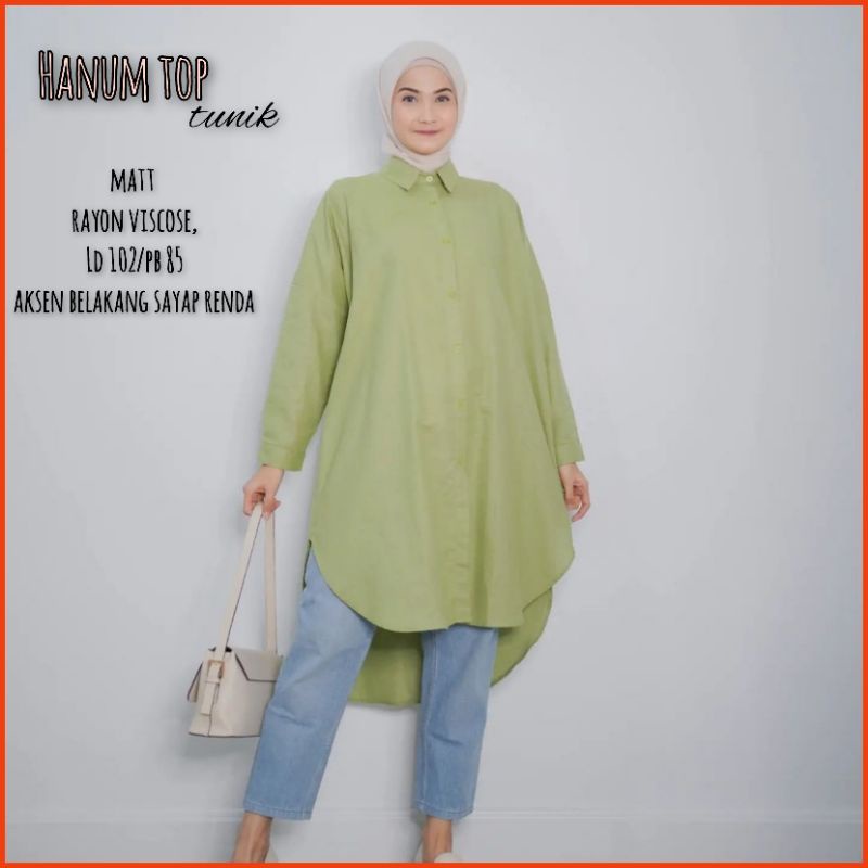 ATASAN WANITA PANJANG HANUM RAYON VISCOSE