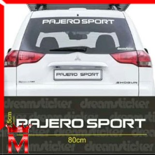 Sticker Kaca Belakang Mobil Pajero Sport Cutting Stiker Variasi