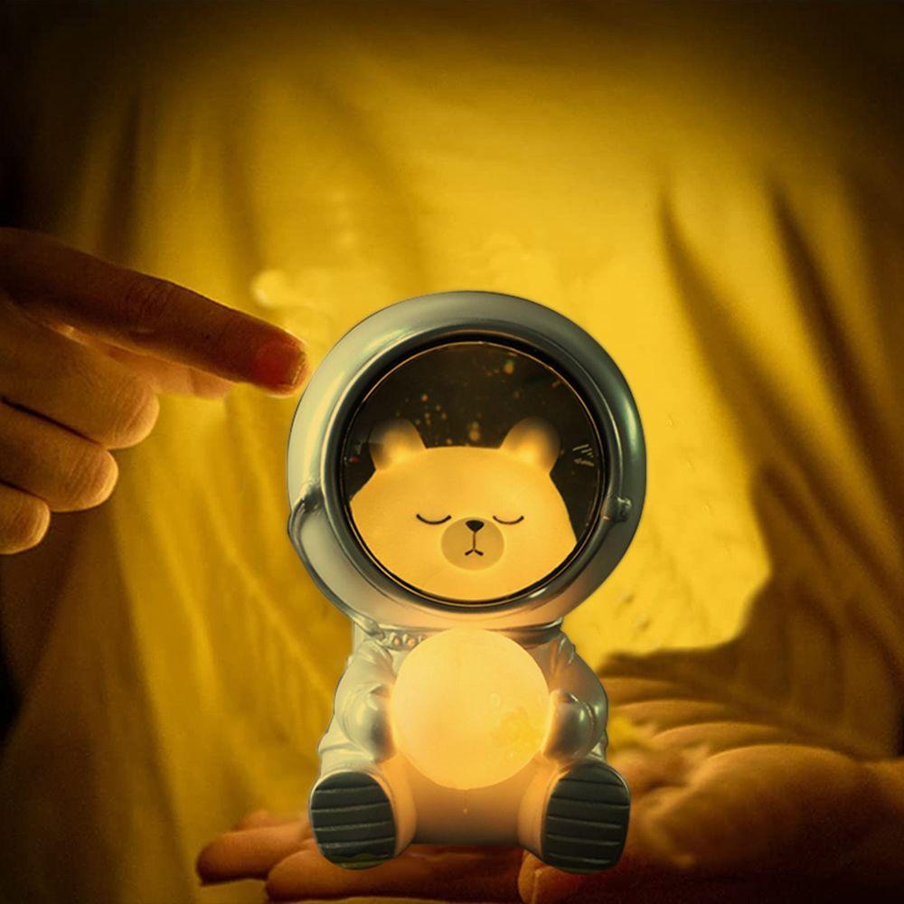 REBUY Lampu Tidur Lucu Spaceman Astronot Galaxy Guardian Hiasan Kamar Tidur