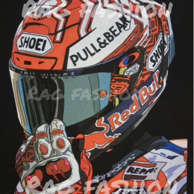 Baju Kaos Marc Marquez Kaos Printing Premium