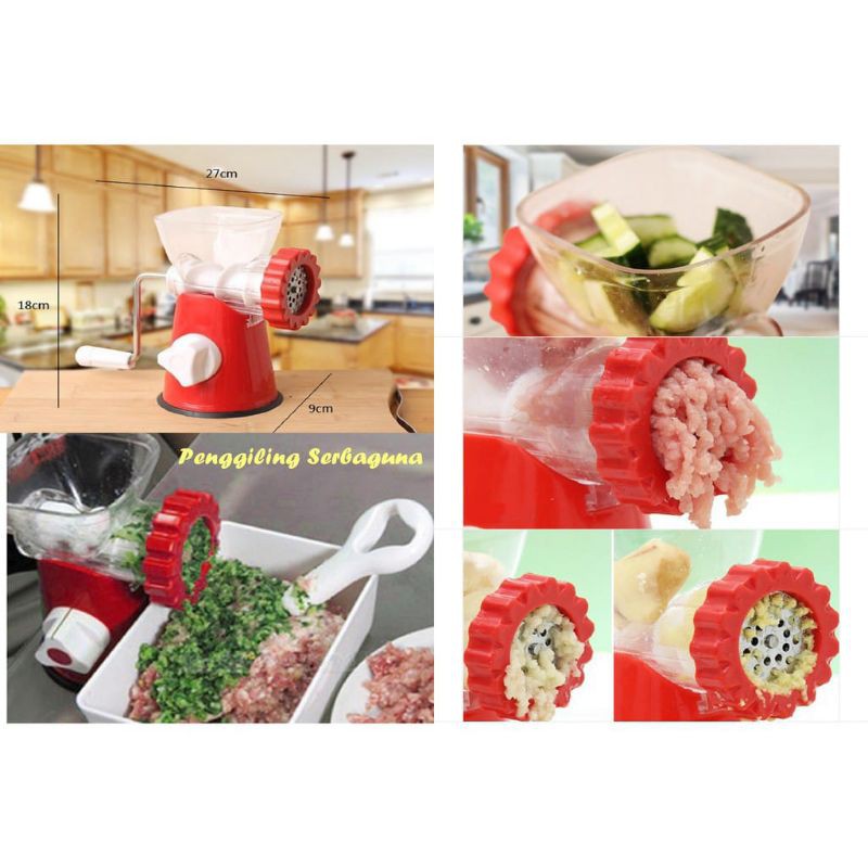 meat Gurinder manual/penggiling daging sayuran buah mincer