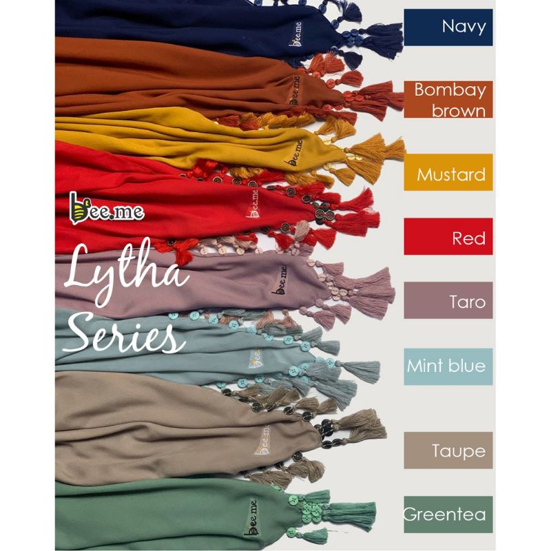 BEE ME LYTHA SERIES | KERUDUNG VOAL SEGI EMPAT HIJAB
