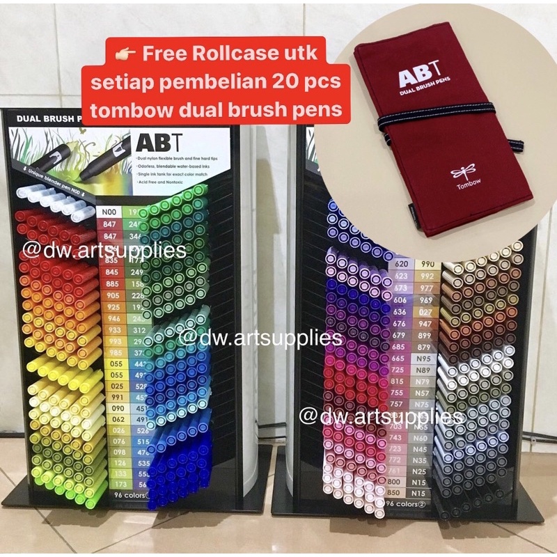

Tombow Dual Brush Pen FREE ROLLCASE