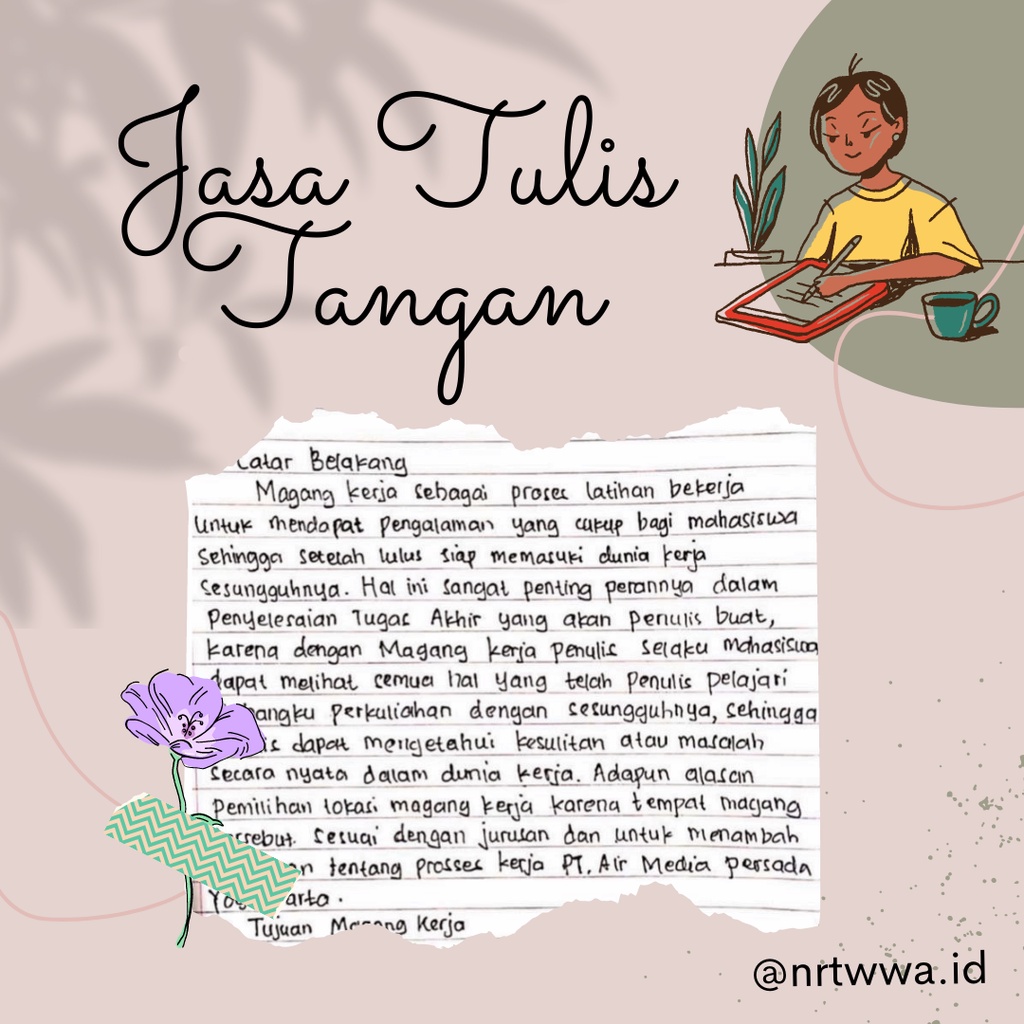 

Jasa Tulis Tangan