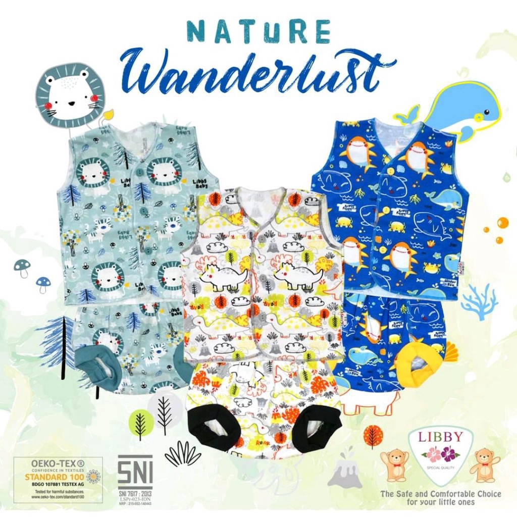 LIBBY BAJU ATASAN DAN SETELAN ANAK NATURE WONDERLUST / SETELAN BAYI