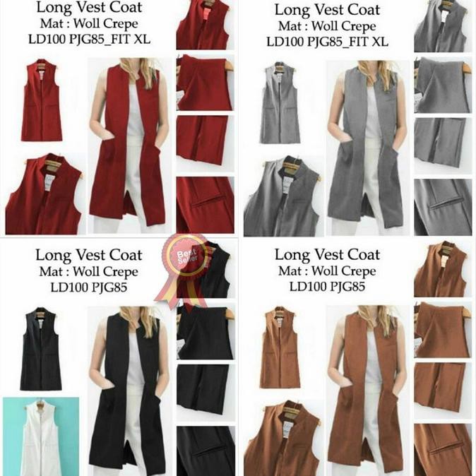 Vestvest Luaran Wanita Rompi Baju Outer Cewek Korea Style Berkualitas