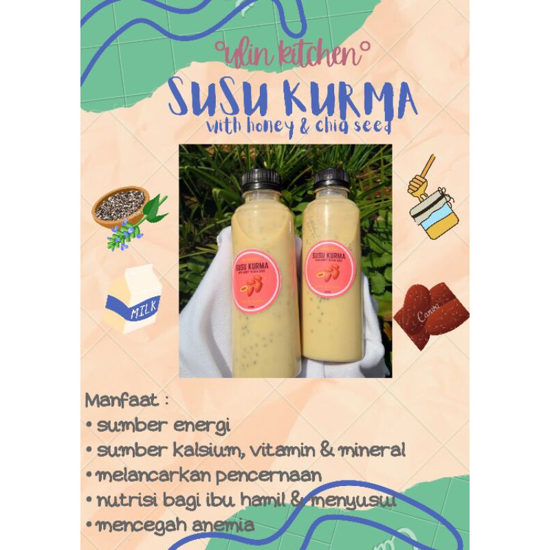 

susu kurma chia seed