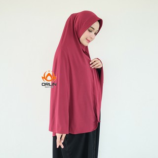 HIJAB ZAINA BERGO SYARI JUMBO PET ANTEM BAHAN JERSEY BY 