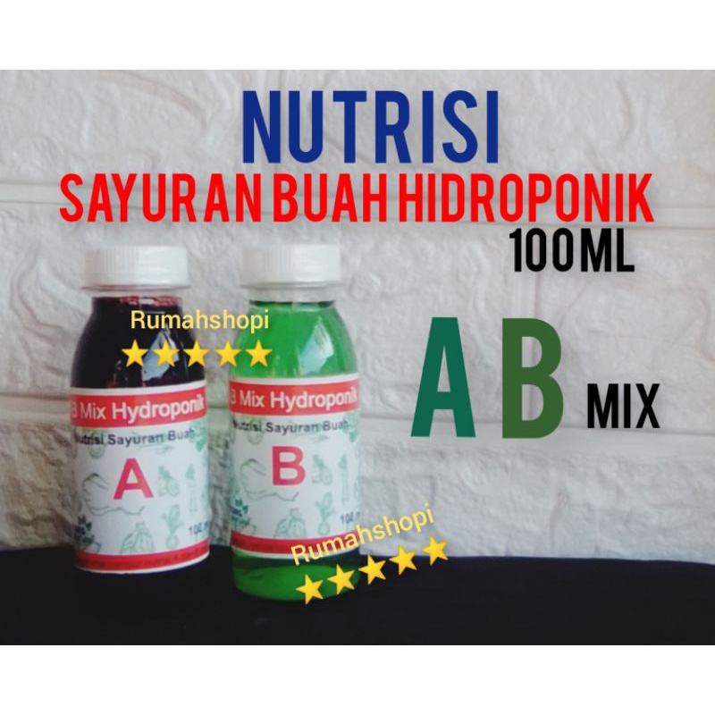 Ab mix hidroponik nutrisi sayuran buah hidroponik nutrisi hidroponik pupuk hidroponik