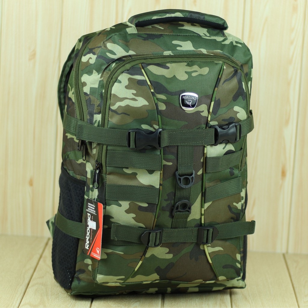 Tas Ransel Pria Motif Army Backpack Travelling Outdoor Camping Trendy Tas Gendong Laki Laki Terbaru