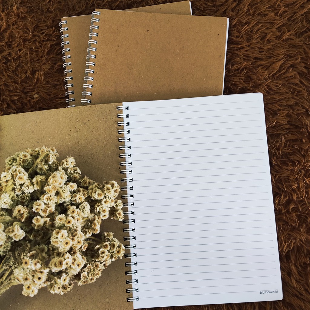 

Buku Sketsa Sketchbook Notebook Buku Tulis Spiral Coklat Vintage A5 Dot, Grid, Lined Buku Ring Besi Kraft Liner