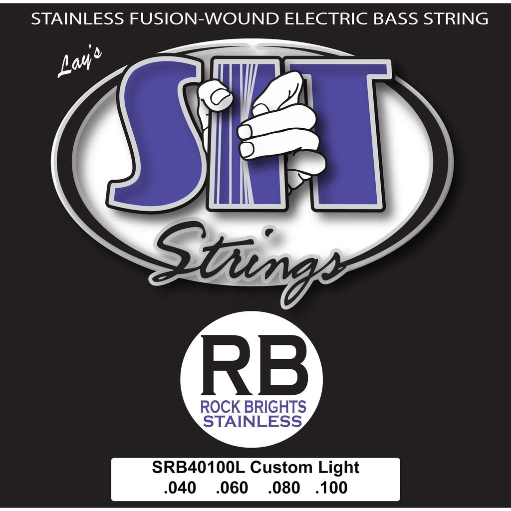 SRB40100L CUSTOM LIGHT ROCK BRIGHT STAINLESS BASS SIT STRING