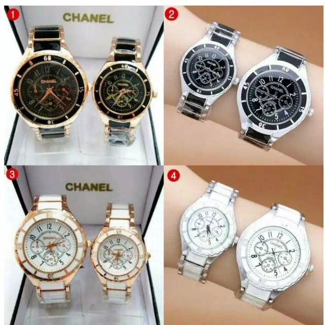 JAM TANGAN BEST SELLER COUPLE KERAMIK STAINLEES /jam tangan murah /couple / watch /pria / wanita