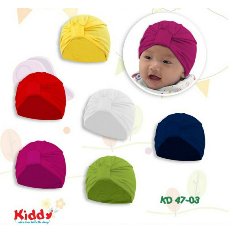 Turban Bayi Kiddy / Turban Anak / Turban Balita Kupluk Bayi  Wanita KD 4703