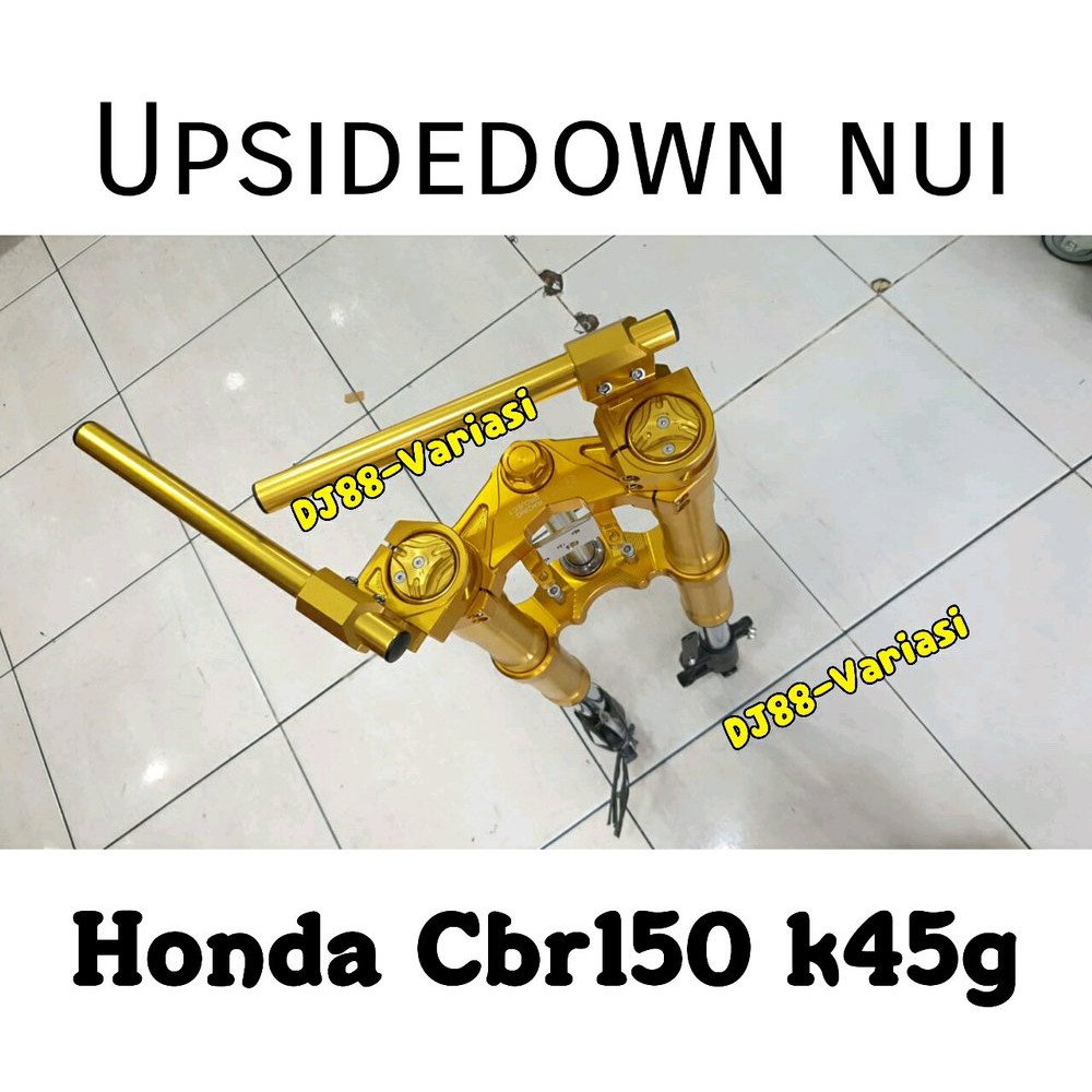 USD nui cbr 150 k45g facelift upsidedown double disc cbr 150r upside down nui racing cbr 150 led
