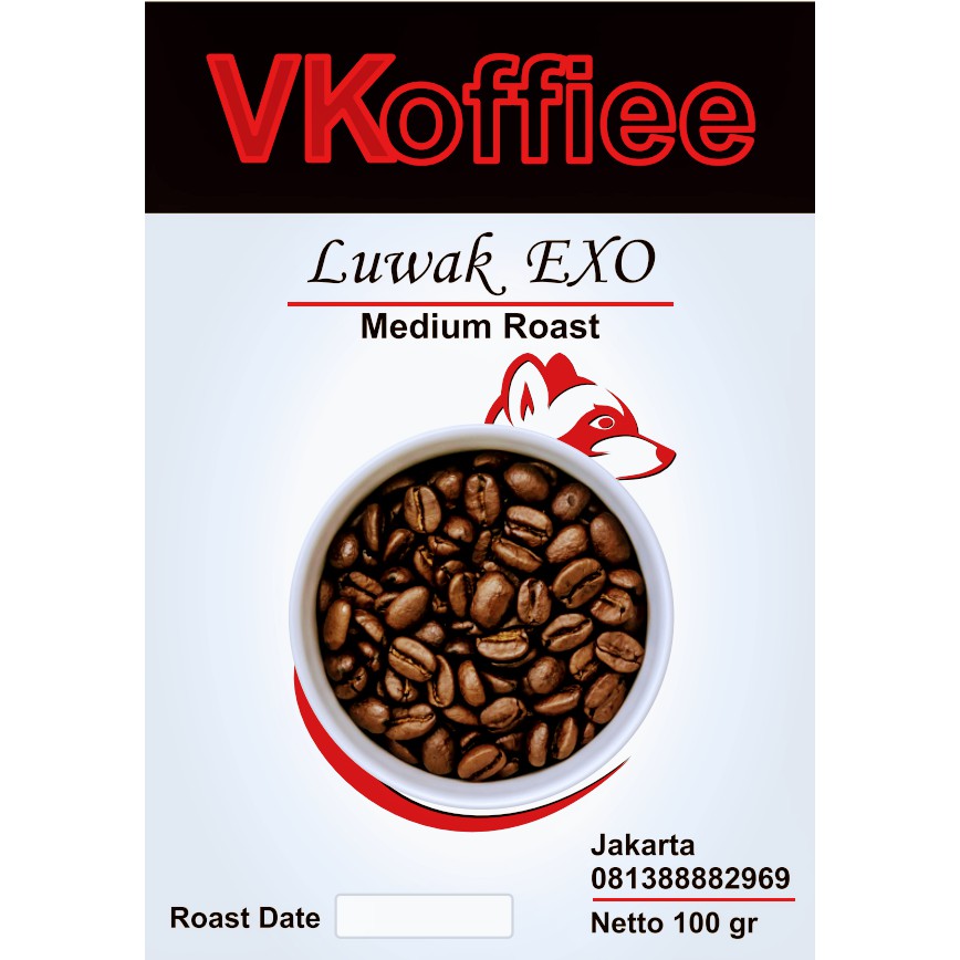 

Kopi Luwak Robusta EXO - kkp081