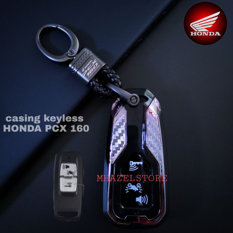 Gantungan kunci casing cover CASE SILVER remote keyless motor honda all pcx 160 up