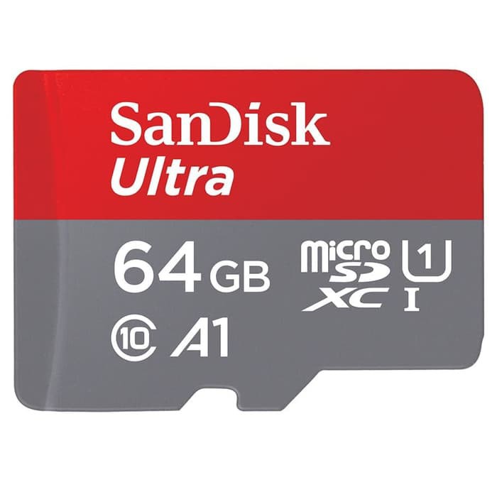 Memory Card Micro SD Sandisk 64Gb Class10 120mbps A1 NA Sandisk Original