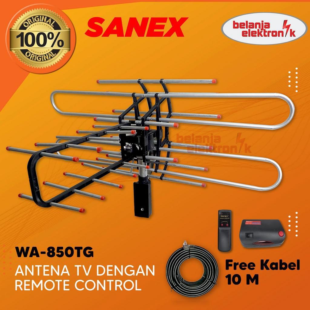 SANEX WA-850 TG ANTENA TV OUTDOOR DENGAN BOOSTER DAN REMOTE WA-850TG-0