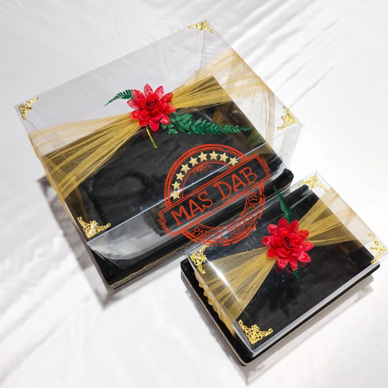 box hantaran nikah tutup mika 1 set isi 2 kotak