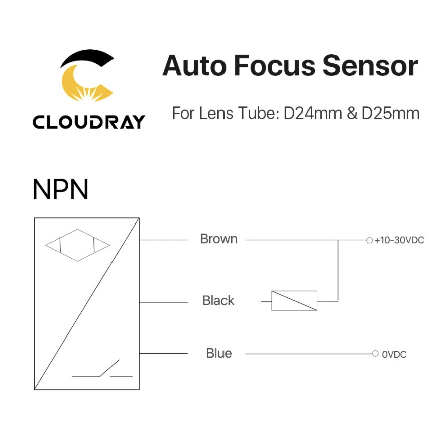 ZKLabs CO2 Laser Auto Focus Sensor untuk Leveling Tinggi Otomatis