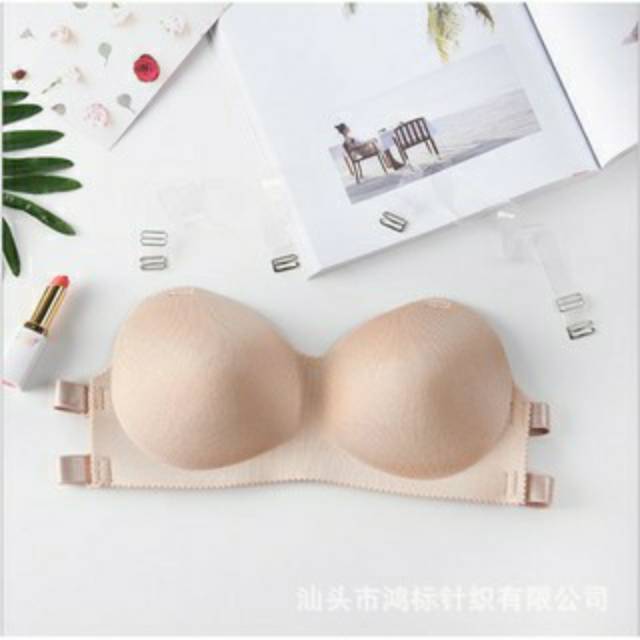 Invisible Sexy Strapless Push Up Bra Anti Slip Bra Tanpa Tali