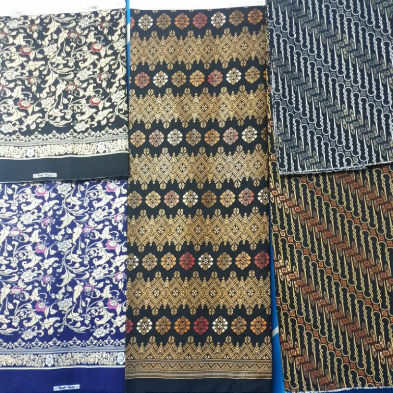 Kain Bahan Batik Halus Printing Meteran & Gulungan | Tanah Abang Batik Murah