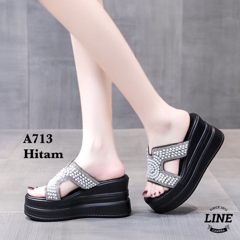 SANDAL WEDGES WANITA  KOREA A713